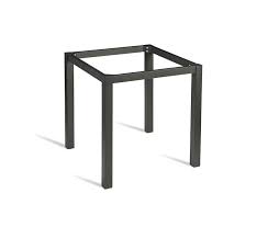 Meta 4 Leg Square Metal Table For Indoor Outdoor Use Grey Black Finishes Outdoor Table Tops Dining Table Bases Outdoor Bar Furniture