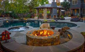 Wayfair.com has been visited by 1m+ users in the past month Fire Water Combo In 15 Traditional Pools With Fire Pits Home Design Lover