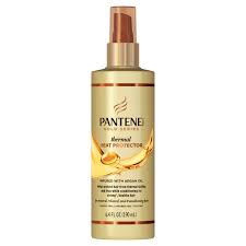 My experience with pantene spray brilliance heat protection spray: Pantene Pantene Pro V Gold Series Thermal Heat Protector Infused With Argan Oil