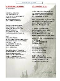 Ibana manang ahu ibana manang ahu. Lirik Lagu Batak