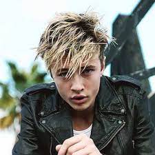 You can fine side shaved mens hair, asymmetrical men haircuts, messy long tops and spiky look straight men hair ideas. 50 Punk Hairstyles For Guys To Keep It Alive Men Hairstyles World