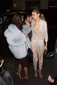Gigi hadid versace catsuit cfda fashion awards red carpet 2018. Gigi Hadid Versace Jumpsuit At Victoria S Secret Afterparty Popsugar Fashion