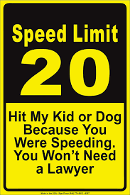 This can be a more sticky situation, but ultimately, you should call your dog's vet the cost to have your dog treated from being hit by a car will vary depending on the severity of the dog's injuries. Amazon Com Speed Limit 20 Hit My Kid Or Dog Because You Were Speeding You Won T Need A Lawyer Notice Aluminium Metal 8 X12 Sign Plate Industrial Scientific