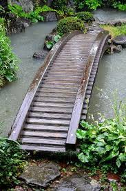 Samurai House Pond Bridge Pond Bridge Japanese Garden Backyard Bridges