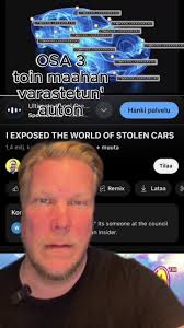 Varastetun auton tunne ja identiteetti Suomessa