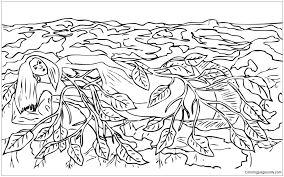 En memoria de la gran artista mexicana. Roots By Frida Kahlo Coloring Pages Arts Culture Coloring Pages Coloring Pages For Kids And Adults
