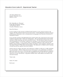 Thank you for this attention, and for taking a look at the enclosed resume and cover letter. Free 10 Sample Teacher Cover Letters In Pdf Ms Word