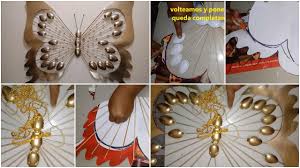 Make handmade butterfly feeder to attract butterflies to your garden with kids. How To Make The Decorative Butterfly Wall Art Simple Craft Ideas
