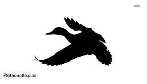 How many animals are in the duck silhouette? Duck Hunting Vector Silhouette Silhouette Pics