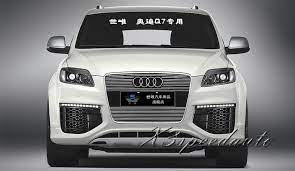 For Audi Q7 2010 2011 2012 Grill Grille Front Center Racing Cover Trim High Quality New Aluminum Alloy Audi Q7 Audi Suv