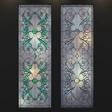 3d Model Stained Glass Frosted Glass Stained Glass Door Stained Glass Window Glass Design