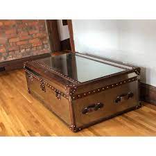 Restoration hardware graydon shagreen coffee table $250 (pacific palisades) pic hide this posting restore restore this posting. Restoration Hardware Mayfair Steamer Trunk Coffee Table Chairish