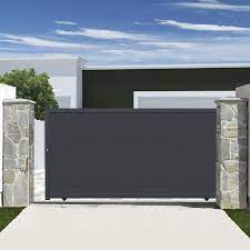 portail coulissant aluminium rioave gris portail leroy merlin iziva com portail coulissant portail maison