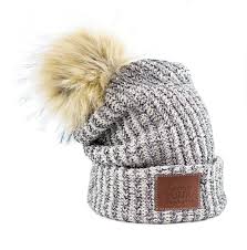 Black Speckled Cuffed Pom Beanie Natural Pom Love Your Melon Beanie Pom Beanie