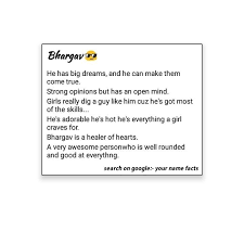 Bhargav Name Facts Facts Names Names With Meaning