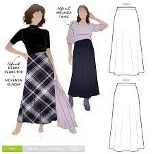 We know how much little girls like to wear knit dresses! Northcote Knit Skirt Sewing Pattern Skirt Sewing Patterns Style Arc