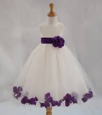 Free Shipping Flower Girl Dress Pageant Birthday Holiday Christmast Party Bridal Plum Flower Girl Dresses Purple Flower Girl Dress Wedding Bridesmaid Dresses