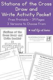 Draw And Write Stations Of The Cross Activity Printable Stations Of The Cross For Kids Stations Of The Cross Prayer Stations Writing Prompts For Kids