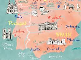328px mapa de portugal distritos plain2. Map Of Spain And Portugal Map Of Spain Spain And Portugal Portugal Map