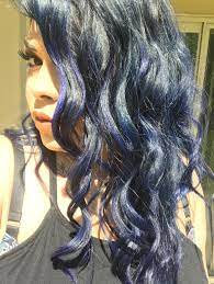 Really Impressed With Midnight Indigo From Splat It Looks Black Indoors And Incredibly Blue Outside Blue Black Hair Blue Hair Hair Doo
