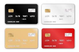 Plastic Bank Card Design Template Set Realistic Detailed Credit Cards Set In 2020 Card Design Design Template Plastic Card