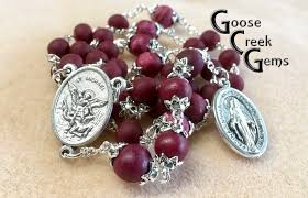 Made From Your Flowers St Michael Chaplet Made From Roses Etsy In 2020 How To Make Beads Chaplet Rose Petal Beads