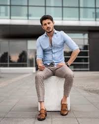 A blue suit with a brown tie and a pocket square that picks up the tones of blue and brown. Plaid Pants With Brown Shoes Outfits For Men 201 Ideas Outfits Lookastic