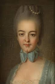 Portrait de femme au ruban bleu