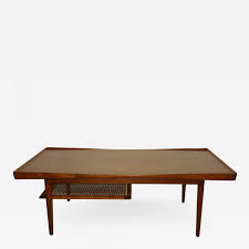 This poul jensen for selig coffee table just came into our shop from denmark. Poul Jensen Poul Jensen Selig Coffee Table Teak And Cane Denmark 1950s