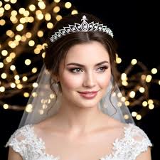 Silver Cubic Zirconia Wedding Tiara