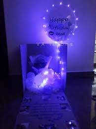 Tie one set of two balloon flower petals together. Happy Birthday Surprise Led Balloon Box Giftr Malaysia S Leading Online Gift Shop
