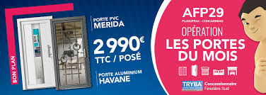 Porte pvc classique sur mesure prix direct usine en ligne. Les Portes Tryba Merida Et Havane Pour 2990 Avec Pose Afp29