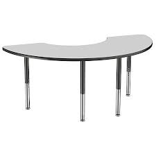 36 X 72 Half Moon T Mold Adjustable Activity Table With Super Leg Assorted Colors Sam S Club In 2020 Activity Table Coffee Table Table