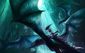 Gothic Art Dragon Screensaver Bild Drachen Madchen Fliegen Flugel Elf Wasserfall Drachen Drachenkunst Bilder