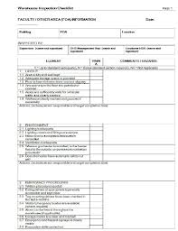 This cold store/ warehouse inspection checklist is used to identify defects and damages to the structure, design, and facilities of your warehouse. 14 Checklist Examples Templates In Word Examples