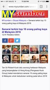 Adapun mereka yang masuk dalam kategori 1 persen penduduk paling. Adakah Tengku Adnan Manusia Paling Kaya Di Malaysia Shahbudin Dot Com