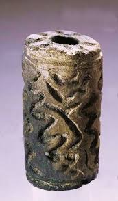 Prehistory Albania Eneolithic Discoidal Ceramic Artifact Pintadera Or Clay Stamp From Maliq