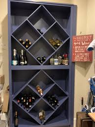 Wine Rack With Indigo Batik Paint Color In 2020 Indigo Batik Wine Rack Weekend Projects