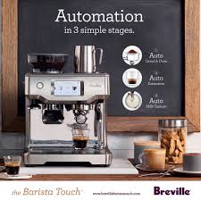 Well, you don't have to worry about that with the breville bes880bss barista touch, because it's pretty compact. Barista Touch Espresso Machine Brushed Stainless Steel Kitchen Warehouse
