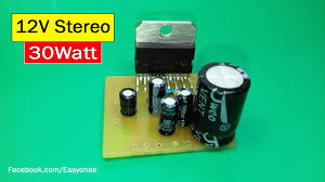 The board is easy to install with manual, see a diagram layout. How To Make Audio Amplifier Using Tda7377 12v Stereo 30w By Easy One