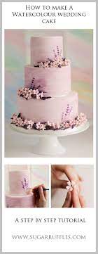 Creative Cakes Wedding Cake Tutorial Watercolor Wedding Cake Wedding Cake Designs Buttercream