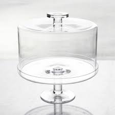 Made from durable acrylic it's tough enough to withstand the odd bump and very easy to clean. Footed Cake Stand With Dome Crate And Barrel Uae