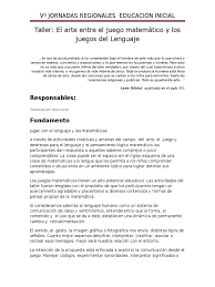 Maybe you would like to learn more about one of these? Taller Lengua Y Matematica Jardin De Infancia Aprendizaje