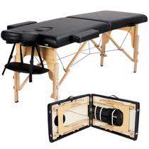 Smilemart 84 Portable 2 Sections Massage Table Wooden Folding Massage Bed Couch With Headrest Armrest Hand Pallet Black Walmart Com In 2020 Massage Table Massage Bed Massage Tables