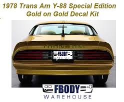 Find 21 used 1978 pontiac trans am as low as $34,895 on carsforsale.com®. 1978 Trans Am Se Gold On Gold Special Edition Decal Kit Y88