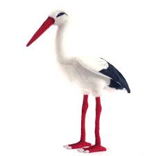 Set Of 2 Red And White Handcrafted Plush Stork Bird Stuffed Animals 17 50 In 2021 Stork Bird Soft Toy Animals Plush Animals