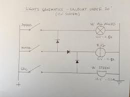 Feature of marine navigation light control panel. Diodes For Sailboat Lighting Circuit Electrical Engineering Stack Exchange