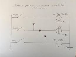 Continuouswave whaler reference navigation light switch. Diodes For Sailboat Lighting Circuit Electrical Engineering Stack Exchange