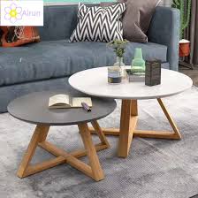Pedestal table base plays quite essential roles for more than just supporting the weight of dining table but also enhances beauty and elegance at the very. Chinese Modern Design Small Round Wooden Coffee Tea Table For Living Room China Living Room Furniture Coffee Table