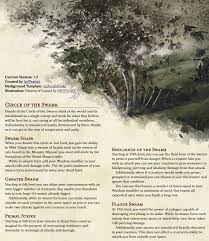 Druids in the circle of the moon are much more in tune with their inner animal. Subclass Druid Circle Of The Swarm Unearthedarcana